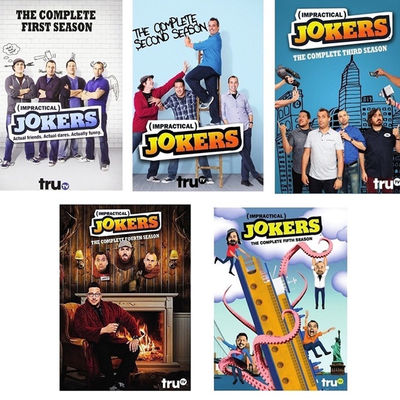 Impractical Jokers Seasons 1-5 DVDs TruTV - Picture 1 of 6